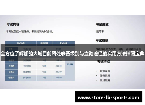 全方位了解加的夫城目前所处联赛级别与查询途径的实用方法指南宝典